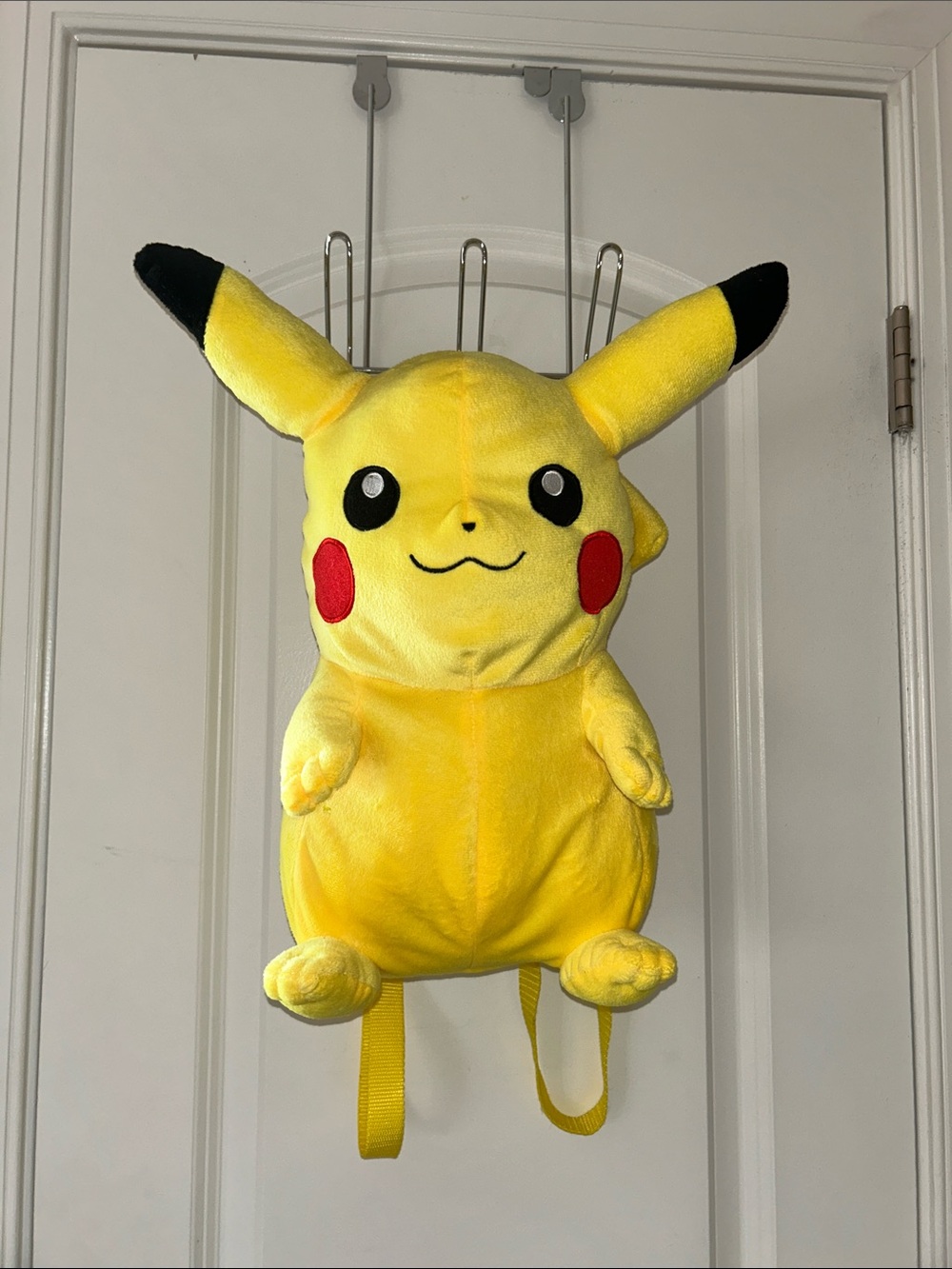 Pokemon Pikachu Plush Kids Backpack with Red Cheeks